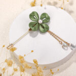 Lucky Four-Leaf Clover Brooch image 2